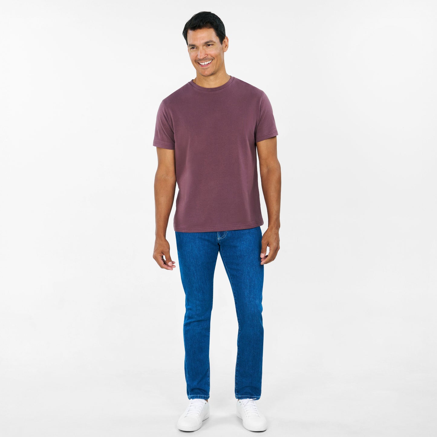 Ash & Erie Huckleberry Crew Neck T-Shirt for Short Men Short Sleeve Tee