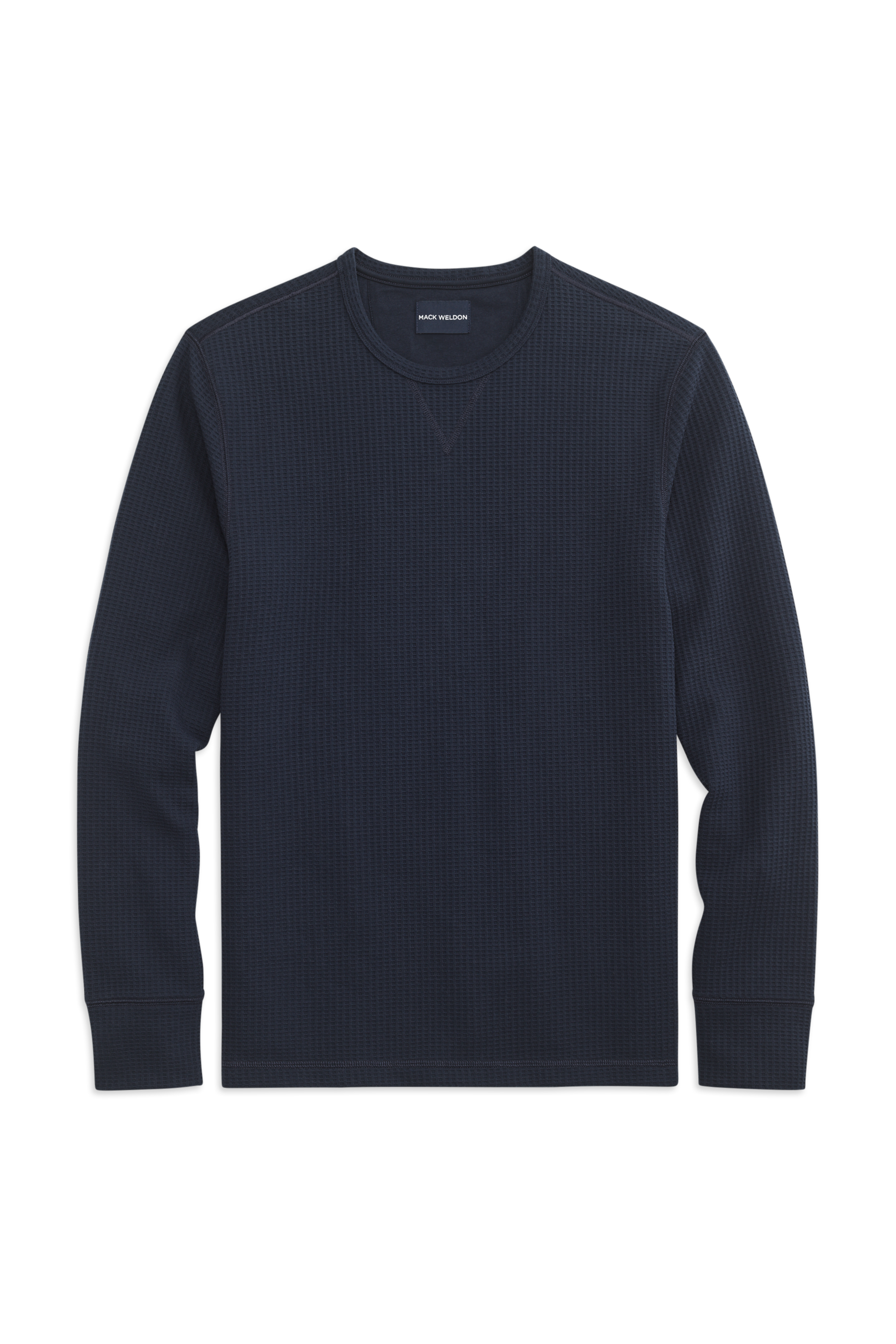Front view of Total Eclipse in WARMKNIT Waffle Crew Neck Shirt