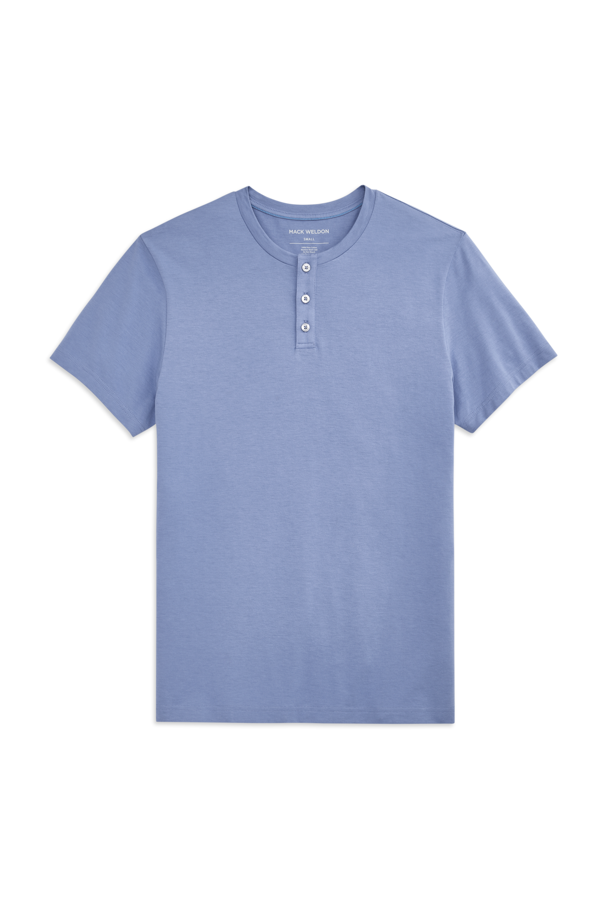 Desert Spring | Front view of Pima Short Sleeve Henley in Desert Spring