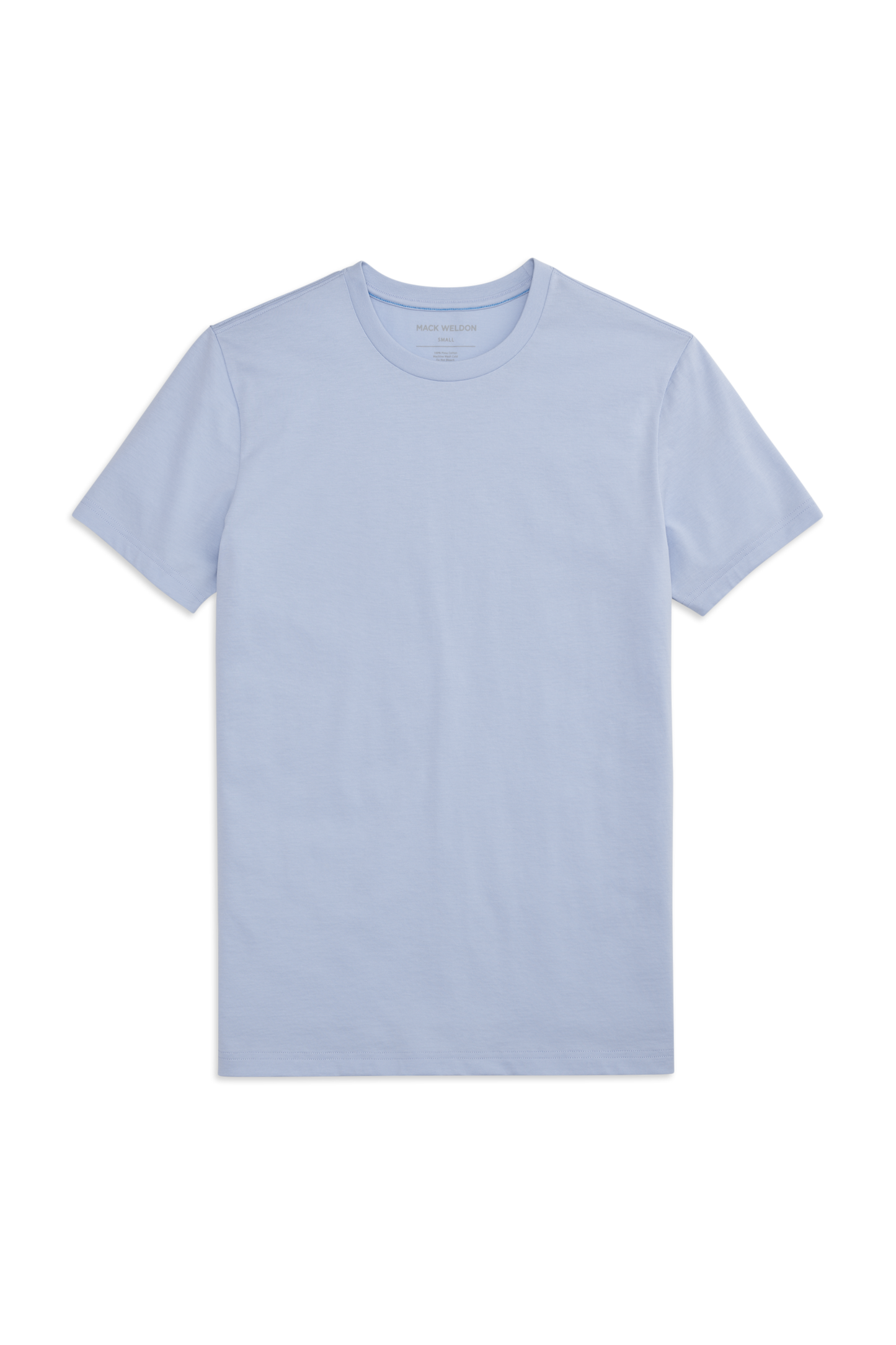 Front view of a Pima Crew Neck T-Shirt in  First Frost