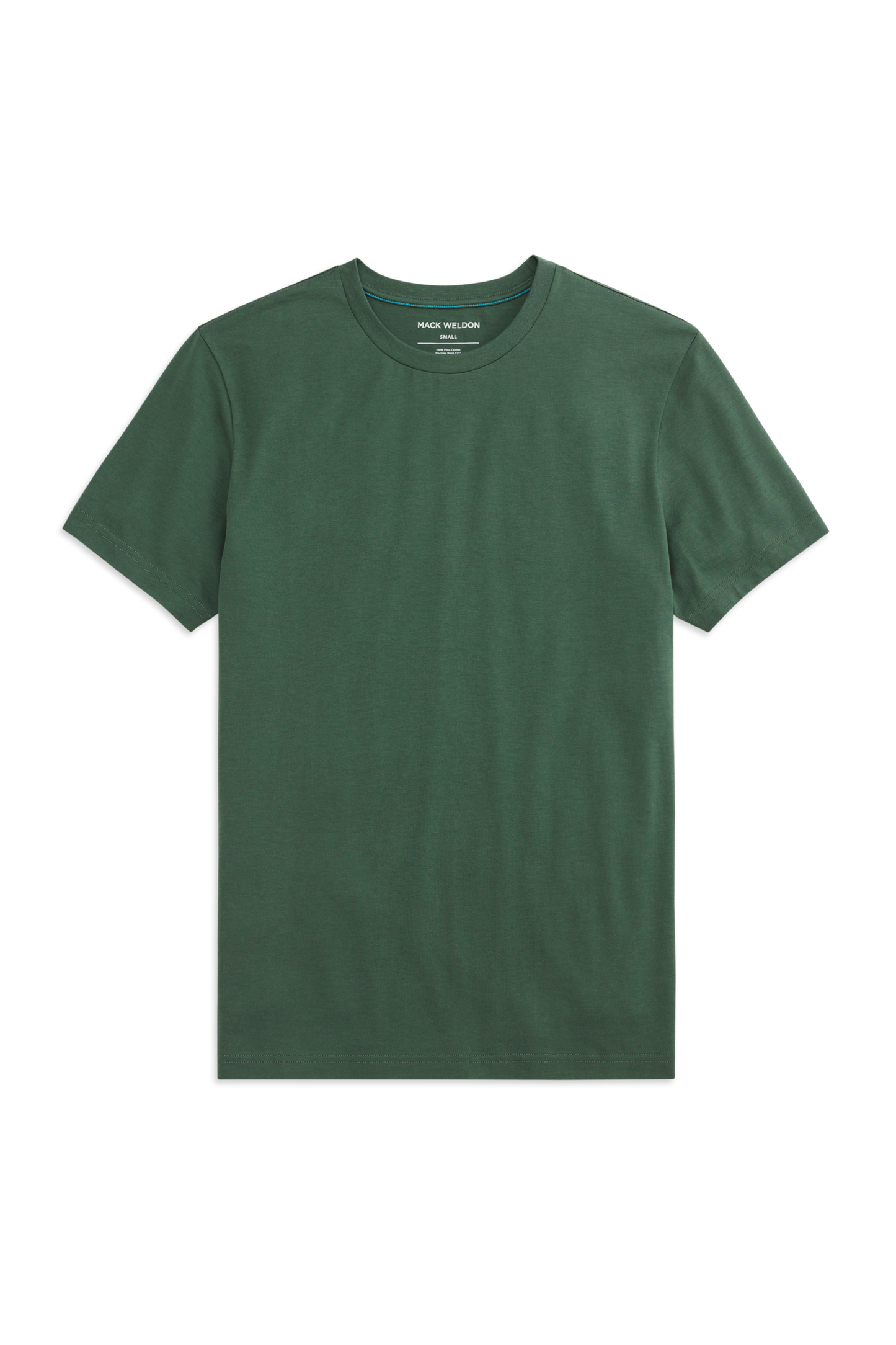Front view of a Pima Crew Neck T-Shirt in  Greenlake