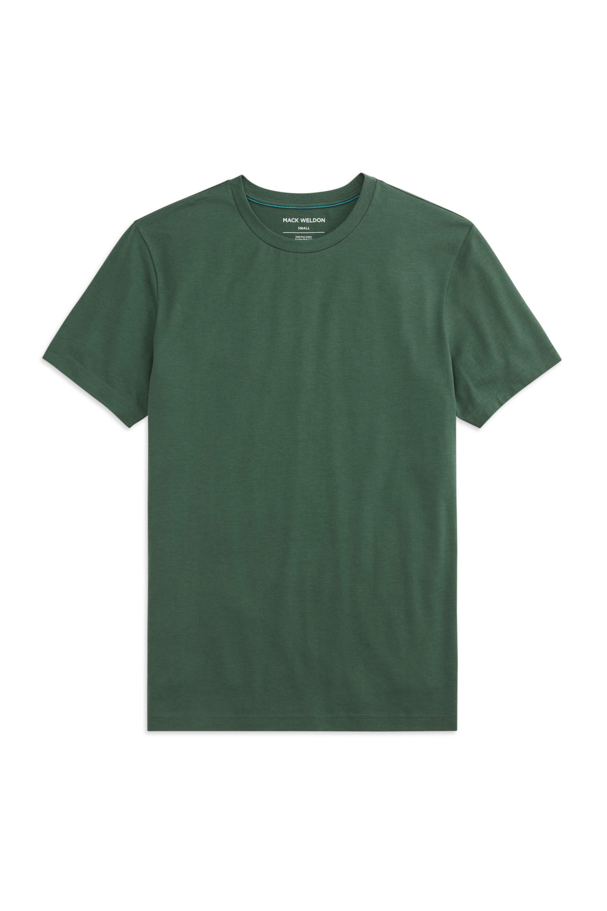 Front view of a Pima Crew Neck T-Shirt in  Greenlake