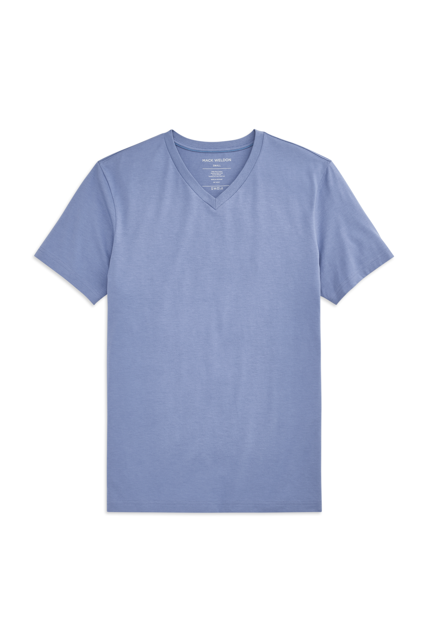 Front view-Pima V-Neck T-Shirt in Desert Spring