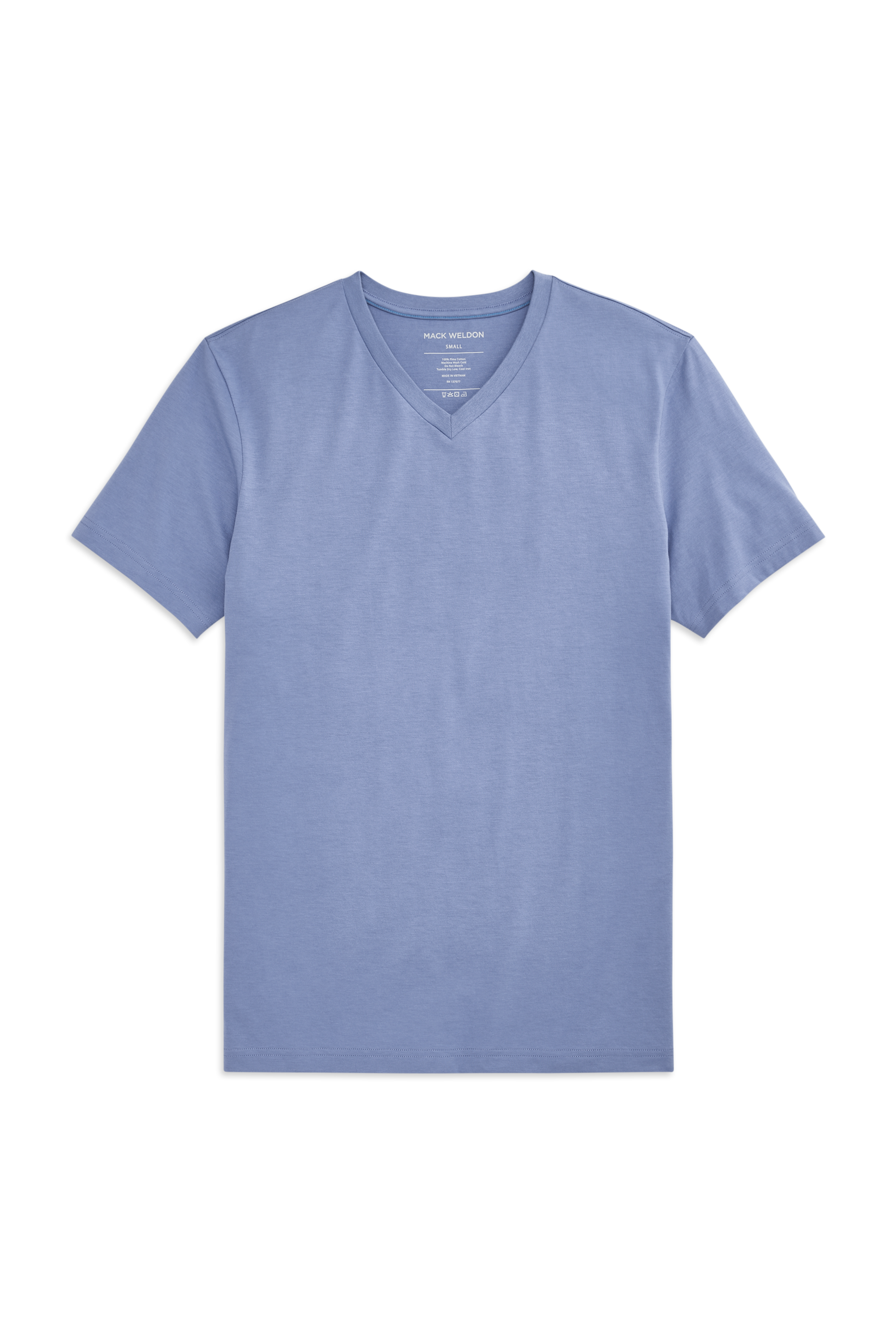 Front view-Pima V-Neck T-Shirt in Desert Spring