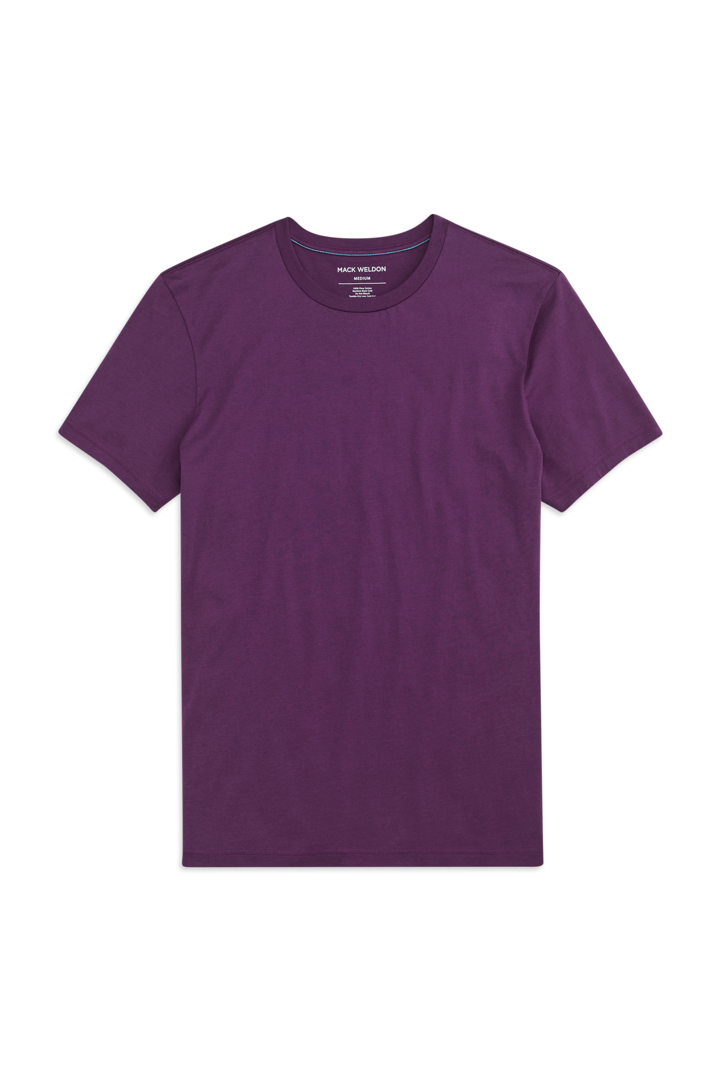 Front view of Pima Crew Neck T-Shirt in Fig Pudding