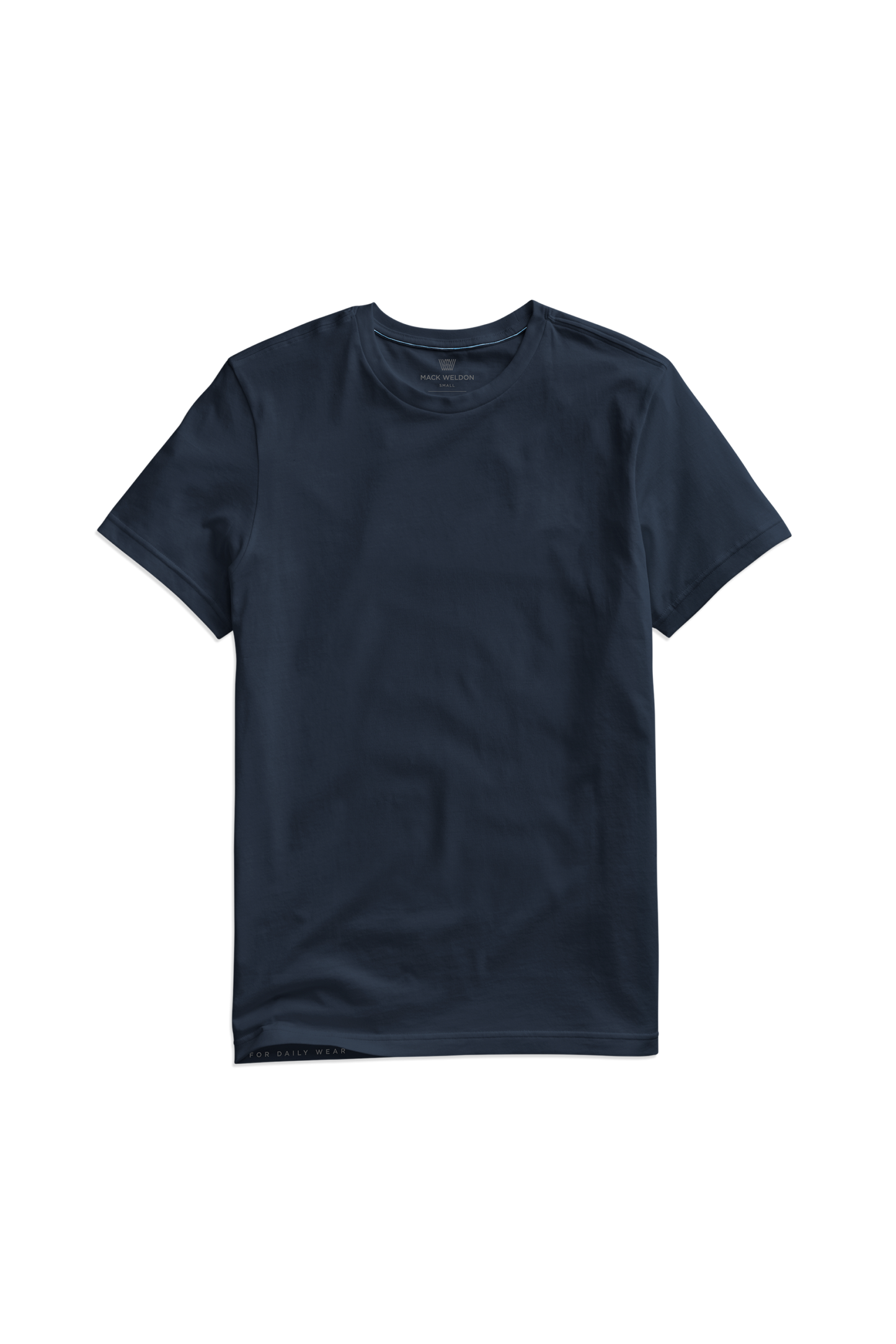 True Navy | Front view of Pima Crew Neck T-Shirt in True Navy