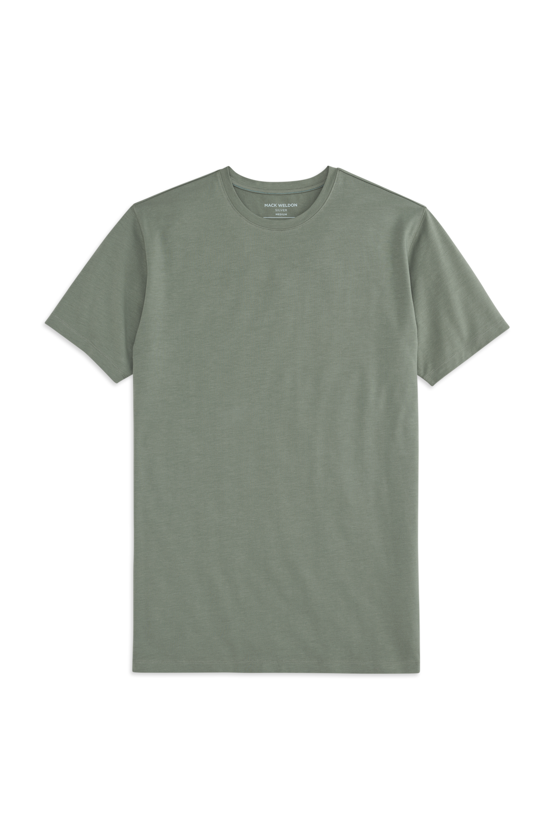 Front view of Silver Crew Neck Shirt in Cactus