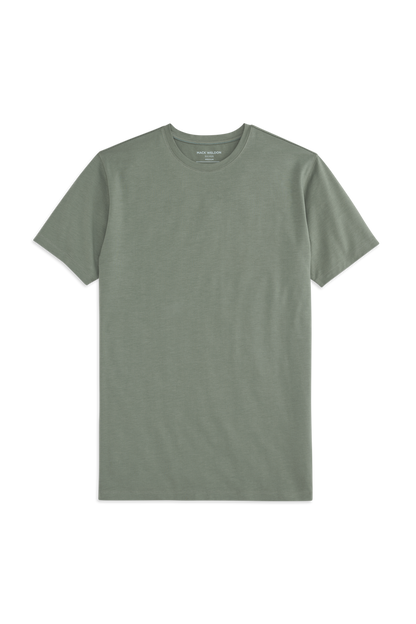 Front view of Silver Crew Neck Shirt in Cactus