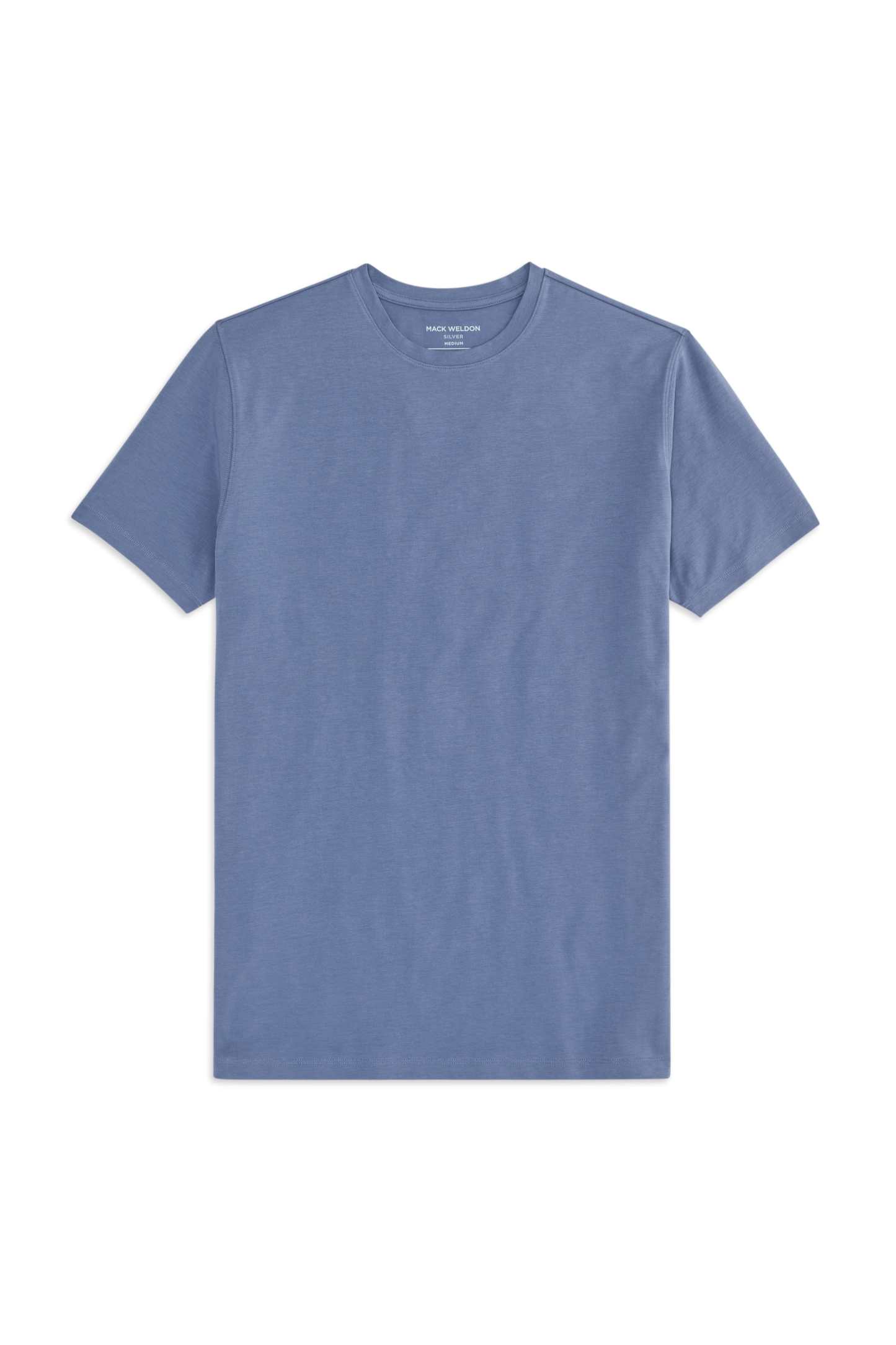 Front view of the Silver Crew Neck T-Shirt in Shooting Star
