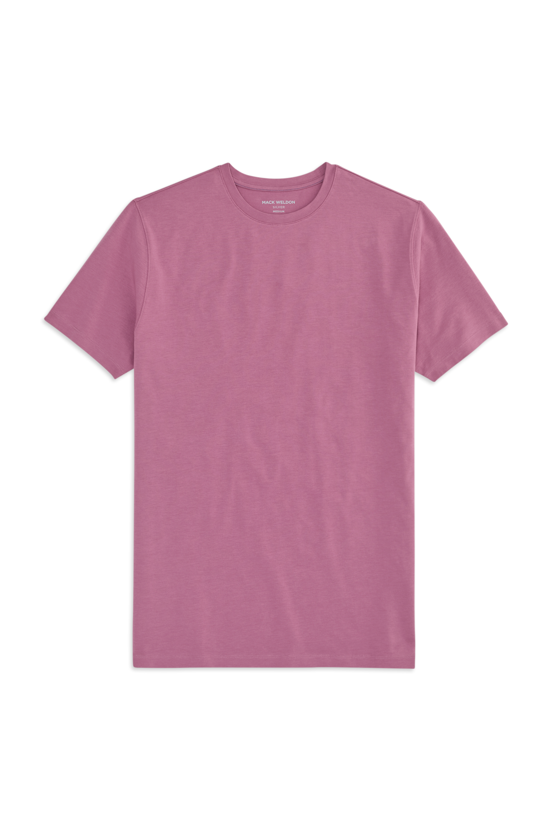 Front view of the Silver Crew Neck T-Shirt in Winter Haze