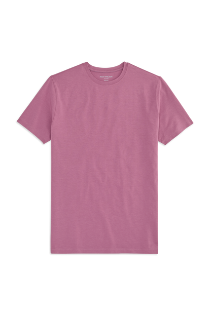 Front view of the Silver Crew Neck T-Shirt in Winter Haze