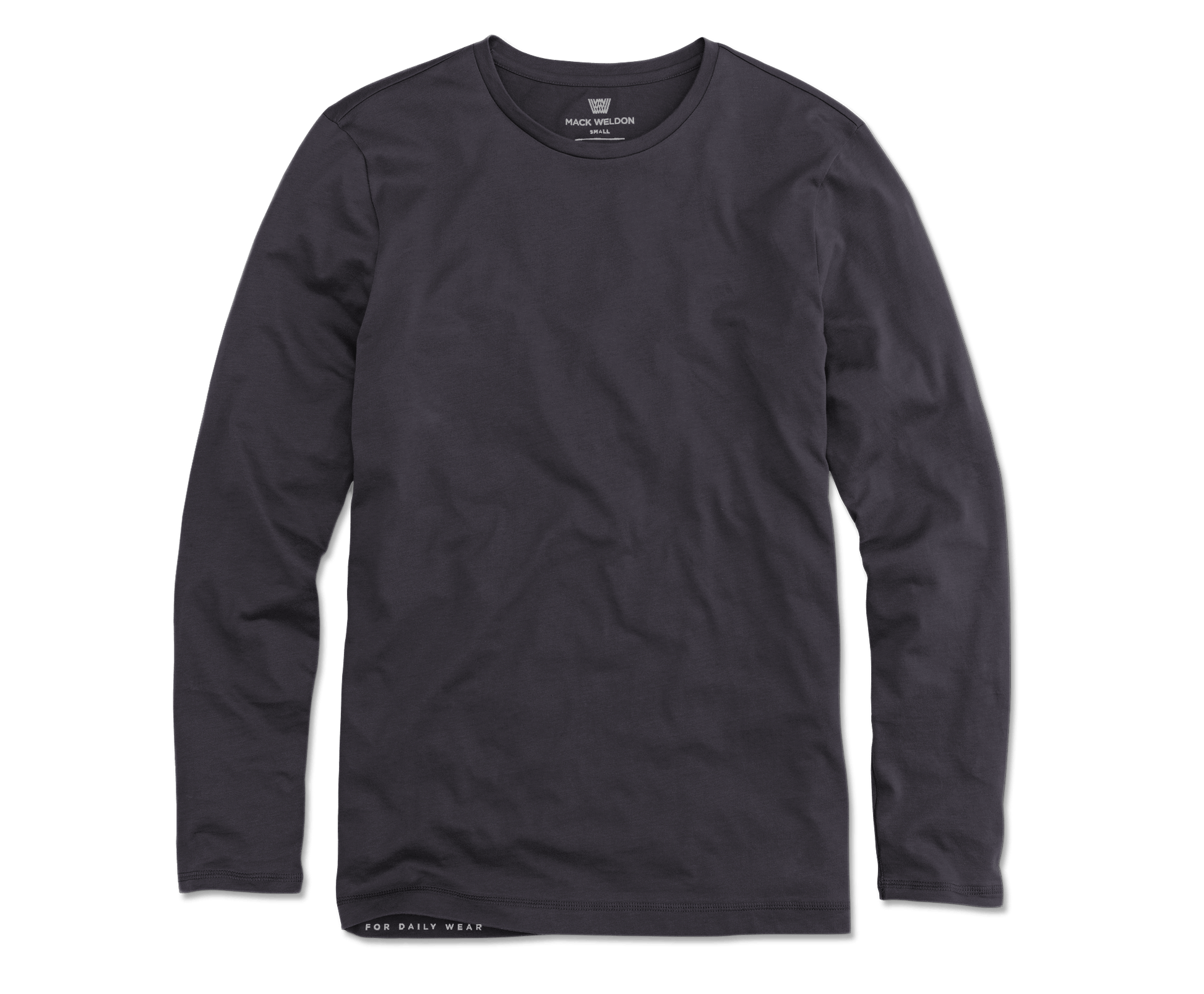 Nine Iron | Front view of Pima Long Sleeve T-Shirt in Nine Iron