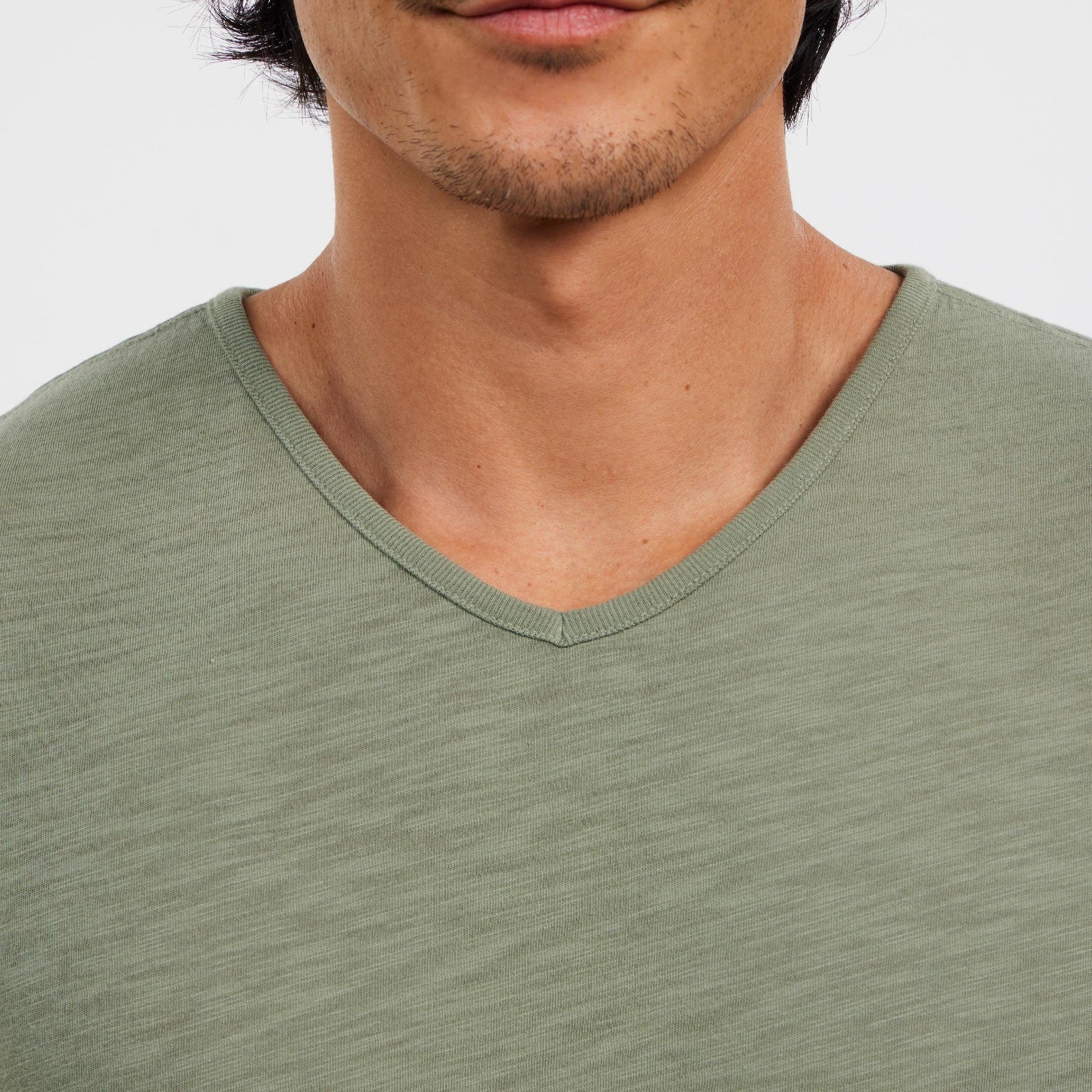 Ash & Erie Lightweight Washed Blue Crew Neck T-Shirt for Short Men   Short Sleeve Premium Tee